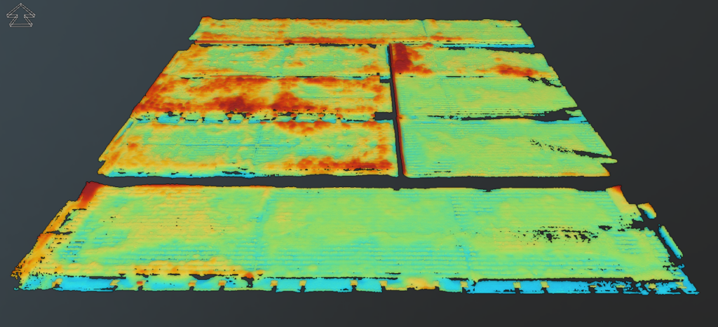 South Cross Bayou Advanced Water Reclamation Facility aeration basins advanced imaging results, 3D view.